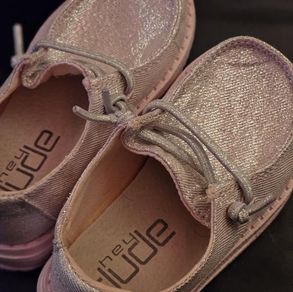 Toddler Shoes Hey Dude Pink Sparkle Toddler Shoes Hey Dude Shoes